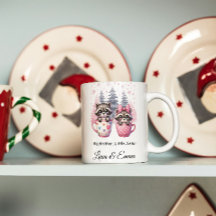 Big Brother Little Sister Racoon Christmas Mug