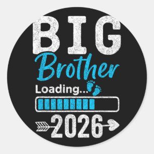 Big Brother Loading 2026, Promoted To Big Brother  Classic Round Sticker