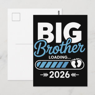Big Brother Loading: New Baby Announcement  Postcard