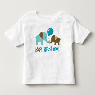Big Brother - Mod Elephant Toddler T-Shirt