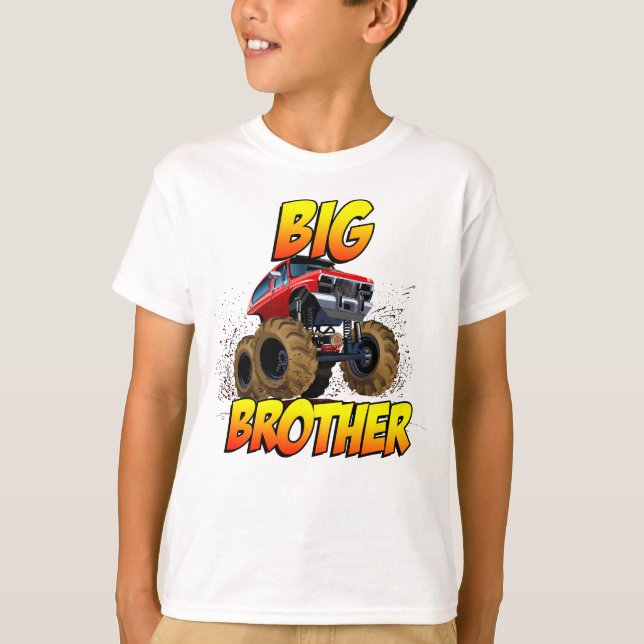 Big Brother Monster Truck T-Shirt (Front)