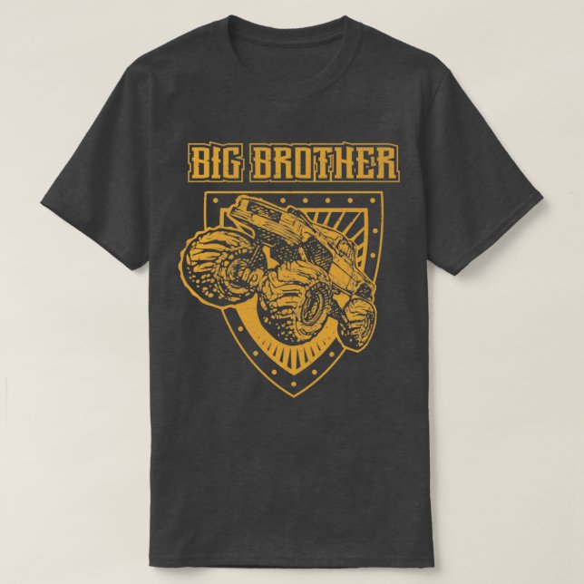 Big Brother Monster Truck Toddler 1 T-Shirt (Design Front)