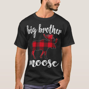 Big Brother Moose Matching Family Christmas Pajama T-Shirt