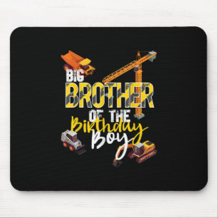Big Brother Of Birthday Boy Constructor Mouse Pad