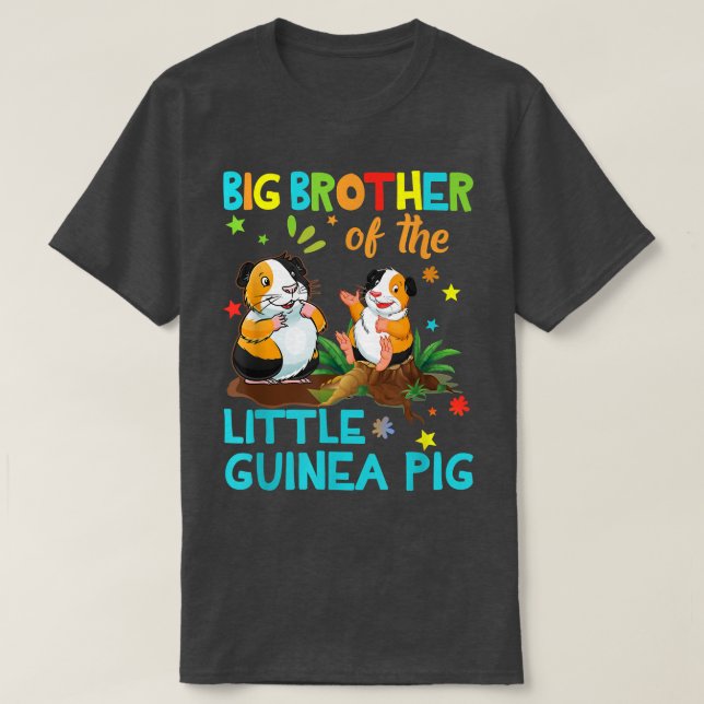Big Brother Of Guinea Pig Birthday Family s Matchi T-Shirt (Design Front)