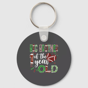Big Brother Of The 1 Year Old Football First Birth Key Ring
