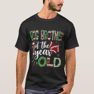 Big Brother Of The 1 Year Old Football First Birth T-Shirt