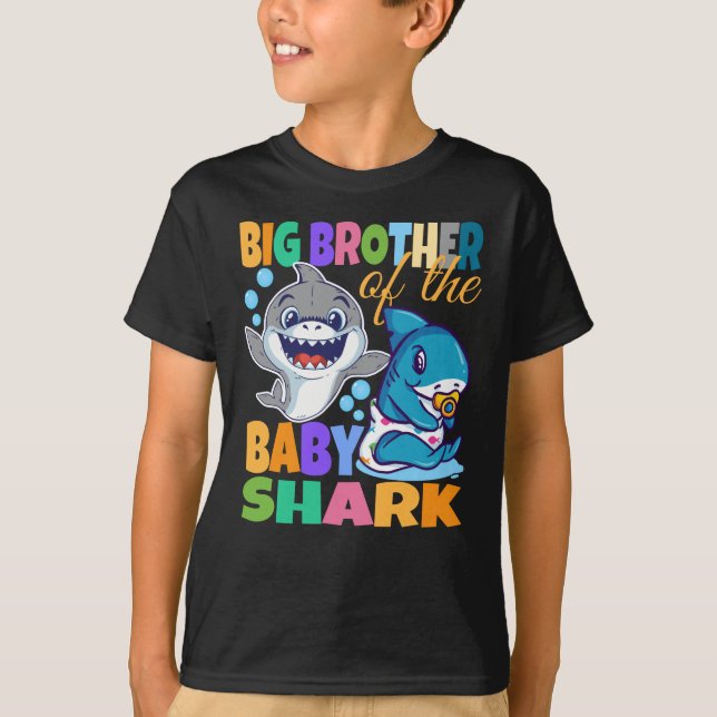 Big Brother Of The Baby Shark T-Shirt (Front)