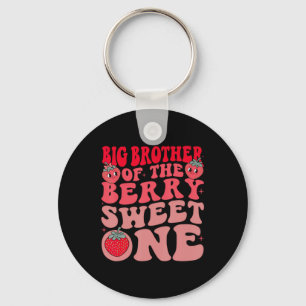Big Brother Of The Berry Sweet One Strawberry Key Ring
