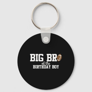 Big Brother Of The Birthday Boy Football Lover Fir Key Ring