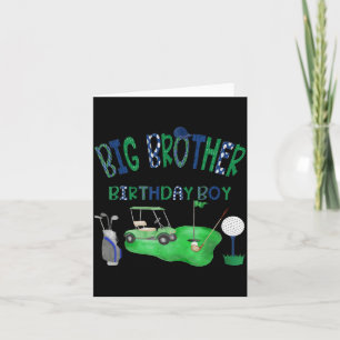 Big Brother of The Birthday Boy Golf Hole in One Card