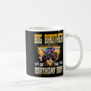Big Brother Of The Birthday Boy Monster Truck Birt Coffee Mug