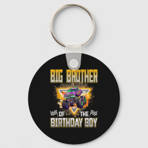 Big Brother Of The Birthday Boy Monster Truck Birt Key Ring