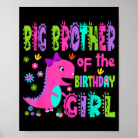 Big brother of the birthday girl saurus rex