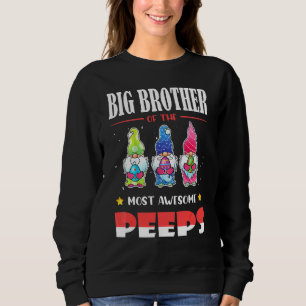 Big Brother Of The Most Awesome Gnomies Cute Gnome Sweatshirt