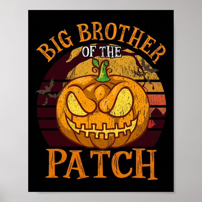 Big Brother Of The Patch Family Group Halloween  Poster (Front)