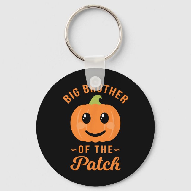 Big Brother Of The Patch - Pumpkin Family Hallowee Key Ring (Front)