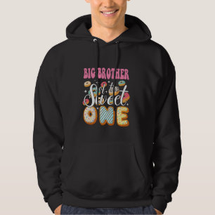 Big Brother Of The Sweet One 1St Birthday Doughnut Hoodie