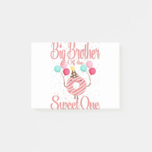 Big Brother Of The Sweet One Family Matching 1st Post-it Notes