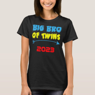 Big Brother Of Twins 2023 Pregnancy Announcement B T-Shirt