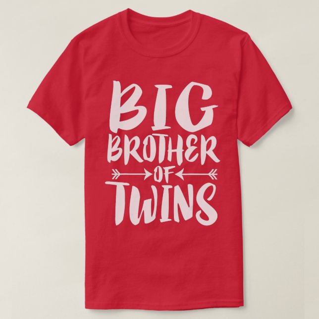 Big Brother Of Twins New Brother Sibling  T-Shirt (Design Front)