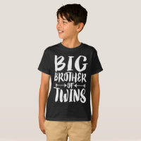 Big Brother Of Twins Older Brother Gift T-Shirt