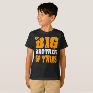 Big Brother Of Twins Older Brother Gift T-Shirt