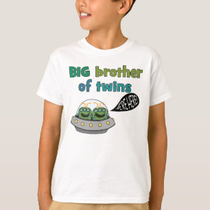 BIG Brother of Twins "We're Here!" T-Shirt
