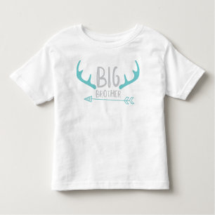 Big Brother, Older Brother, Deer Antlers, Arrow Toddler T-Shirt