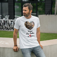 Big brother personalised dog photo T-Shirt
