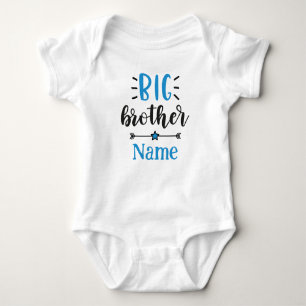 Big Brother Personalised Name Cute Baby Bodysuit