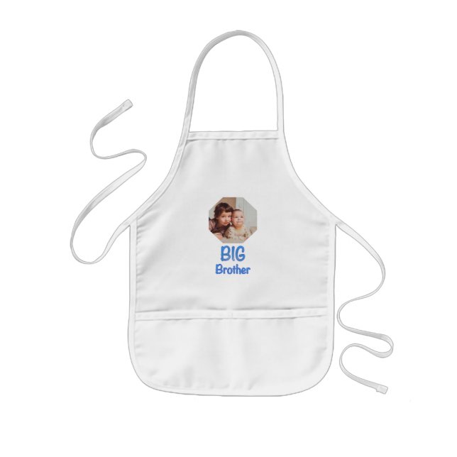 Big Brother Photo Kids Apron (Front)