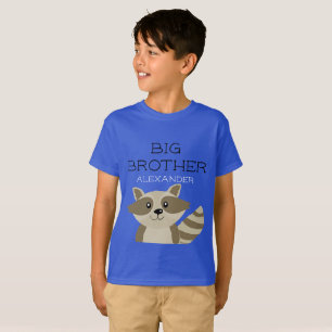 Big Brother Racoon Animal Boys Sibling Boys T-Shirt