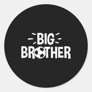 Big Brother Soccer Classic Round Sticker