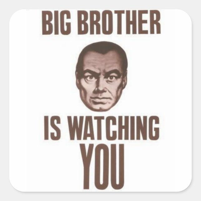 BIG BROTHER SQUARE STICKER (Front)