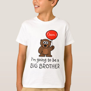 Big brother t shirt for sibling   Toy teddy bear