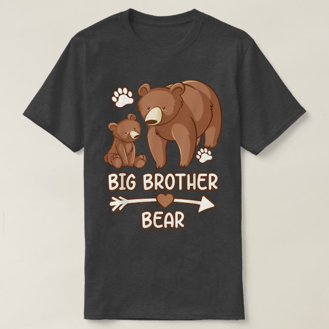 big brother tee shirt bear, brother bear t shirt f (Design Front)