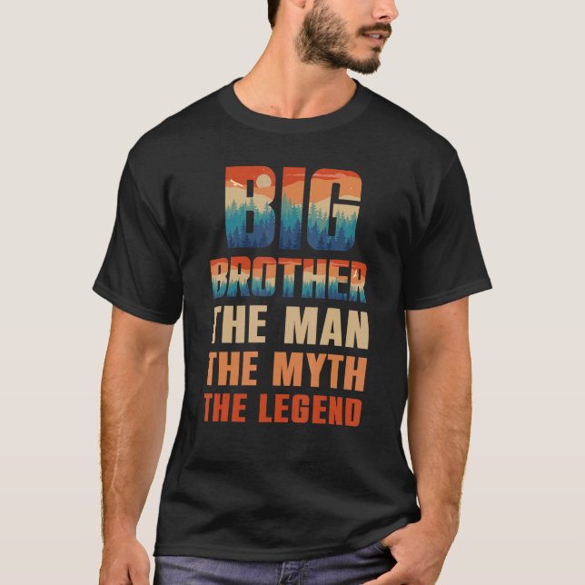 Big Brother The Man The Myth The Legend Men Sunset T-Shirt (Front)