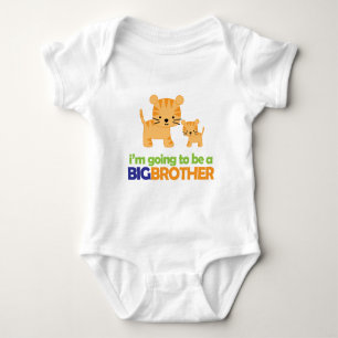 Big Brother Tiger T-shirt Pregnancy Announcement Baby Bodysuit
