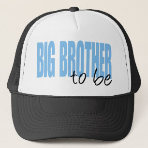 Big Brother To Be (Blue Block Font) Trucker Hat