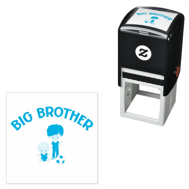 Big Brother to New Baby Brother  Self-inking Stamp (In Situ)