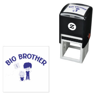 Big Brother to New Baby Sister Self-inking Stamp