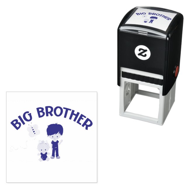 Big Brother to New Baby Sister  Self-inking Stamp (In Situ)