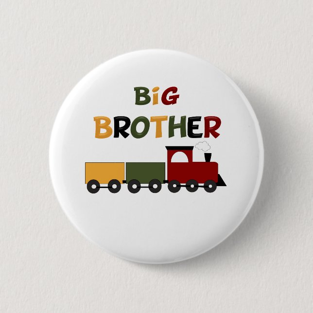 Big Brother Train 6 Cm Round Badge (Front)