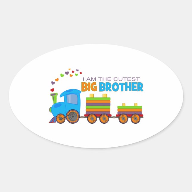 Big Brother -Train Oval Sticker (Front)