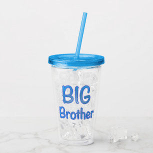 Big Brother Typography Acrylic Tumbler