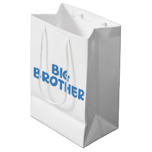 Big Brother Typography Modren Text  Medium Gift Bag