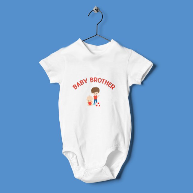 Big Brother with Baby Brother Proud Brother Baby Bodysuit (Creator Uploaded)