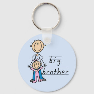 Big Brother with Baby Sister Tshirts and Gifts Key Ring