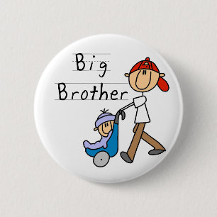 Big Brother With Little Brother 6 Cm Round Badge